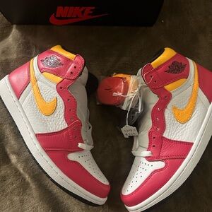 Jordan Athletic Shoes Red White Yellow
